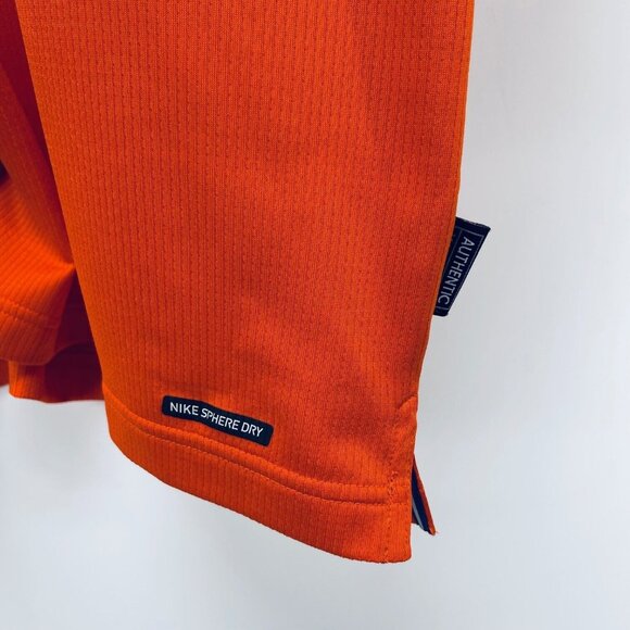 Nike Clemson Shirt Size L Men’s Tigers Team Issue On Field Polo Orange - Picture 3 of 10